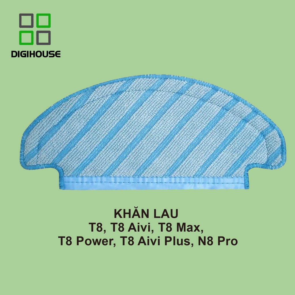 Miếng khăn giẻ lau robot hút bụi lau nhà Ecovacs Deebot Ozmo T8, T8 Aivi, T8 Max, T8 Power, T8 Aivi Plus, N8 Pro