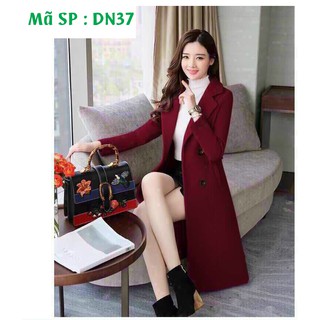 ÁO KHOÁC MĂNG TÔ NỮ DÁNG DÀI CỔ VEST THANH LỊCH THOITRANGHD.COM