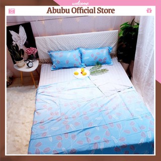 Bộ chăn ga Cotton poly Decor phong cách Hàn Quốc chăn ga họa tiết kẻ đủ size ABUBU Abubu Official