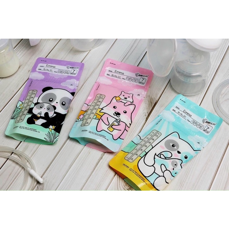 Túi trữ sữa sunmum Thái Lan - Túi trữ sữa mẹ dung tích 100ml và 250ml