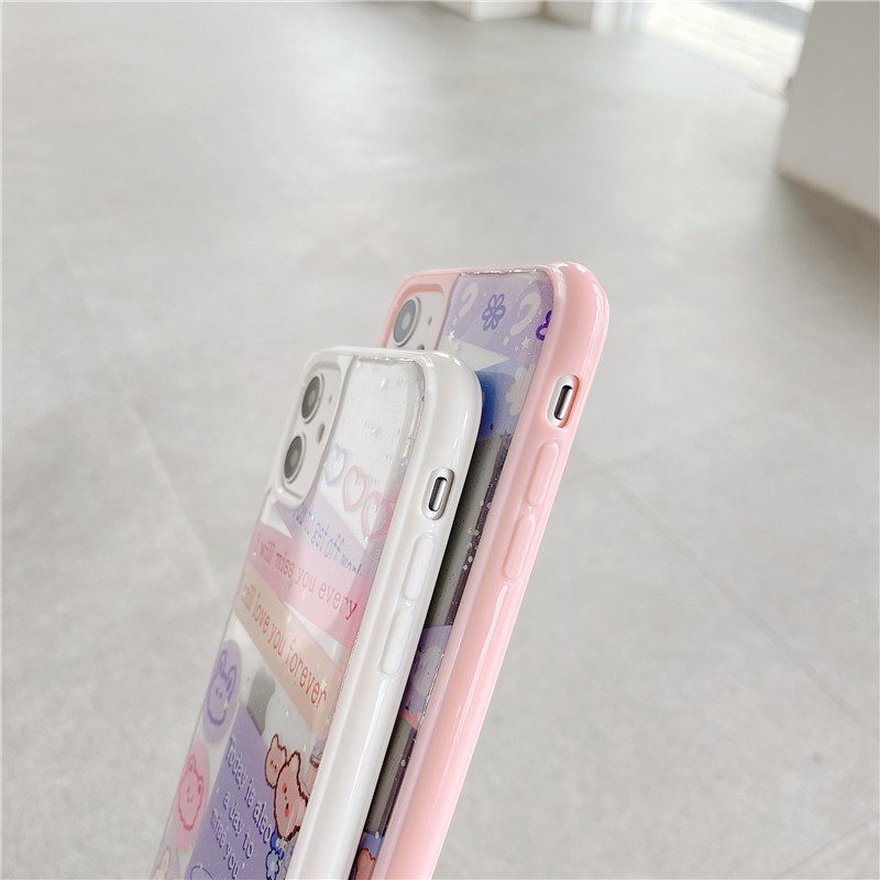 Ốp lưng iphone - Ốp iphone Kim tuyến Tape Bear 6/6s/6plus/6splus/ 7plus/ 8plus / x /xs /xs max /11 /11 promax dt01