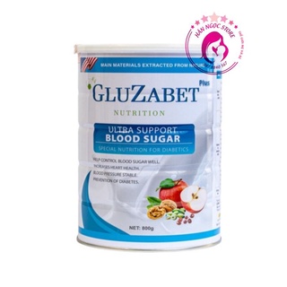 Sữa tiểu đường Gluzabet giúp ngăn ngừa tiểu đường và ổn định đường huyết hộp 800g - Date mới