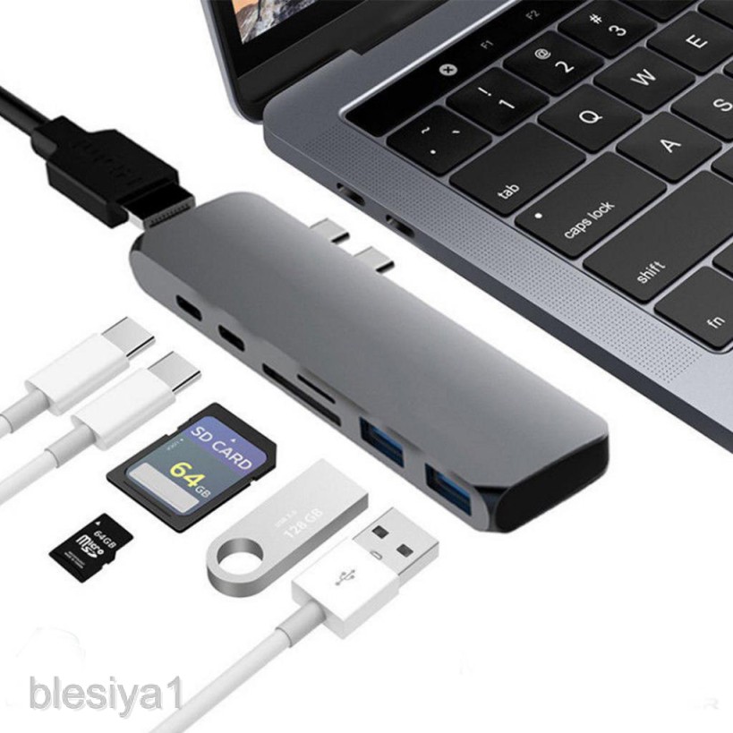 Đầu điều hợp 7 trong 1 giao diện USB-C Type C HD đầu ra 4K HDMI USB 3.0 tiện dụng