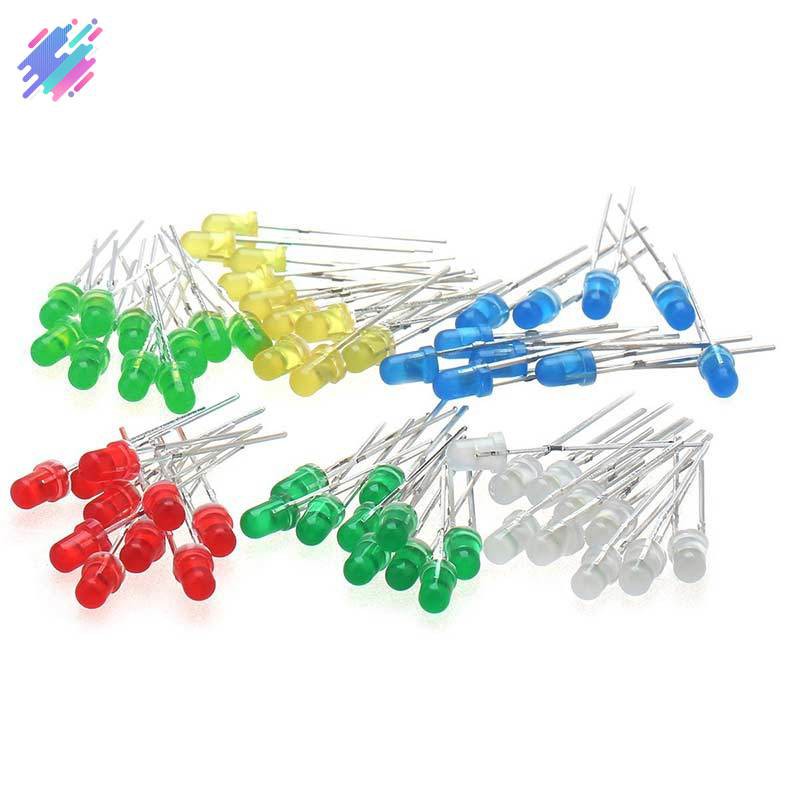 Set 300 điốt bóng đèn LED 3mm 5mm nhiều màu độc đáo xinh xắn