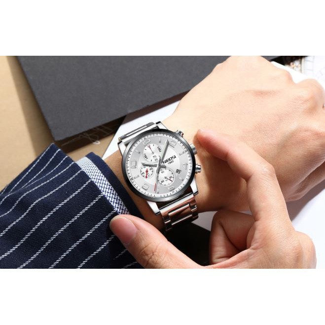 [Tặng vòng tay]Đồng hồ nam NIBOSI chính hãng NI2328.02 thời trang cao cấp
