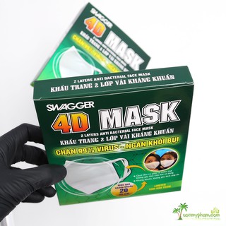 [Hot] Khẩu Trang Vải Kháng Khuẩn Cao Cấp 4D Swagger - Tái Sử Dụng Nhiều Lần - Vải Cực Kỳ Mềm Mịn
