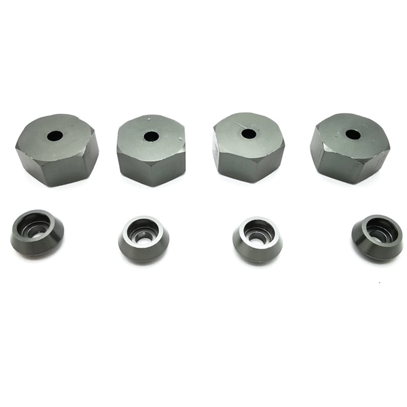 Set 2 bộ phụ kiện kim loại chuyển đổi ổ trục bánh xe 5mm sang 12mm và trang trí kính chắn gió xe hơi điều khiển từ xa