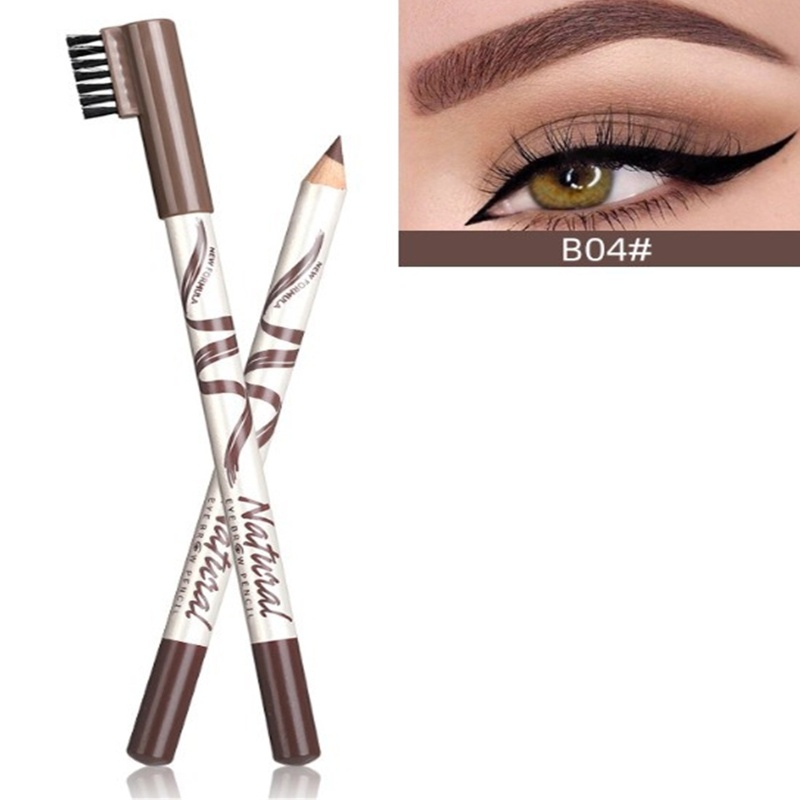 Chì Kẻ Mày Dạng Vặn Kháng Nước Chống Nhòe Lâu Trôi Với Đầu Cọ Chải Tiện Dụng