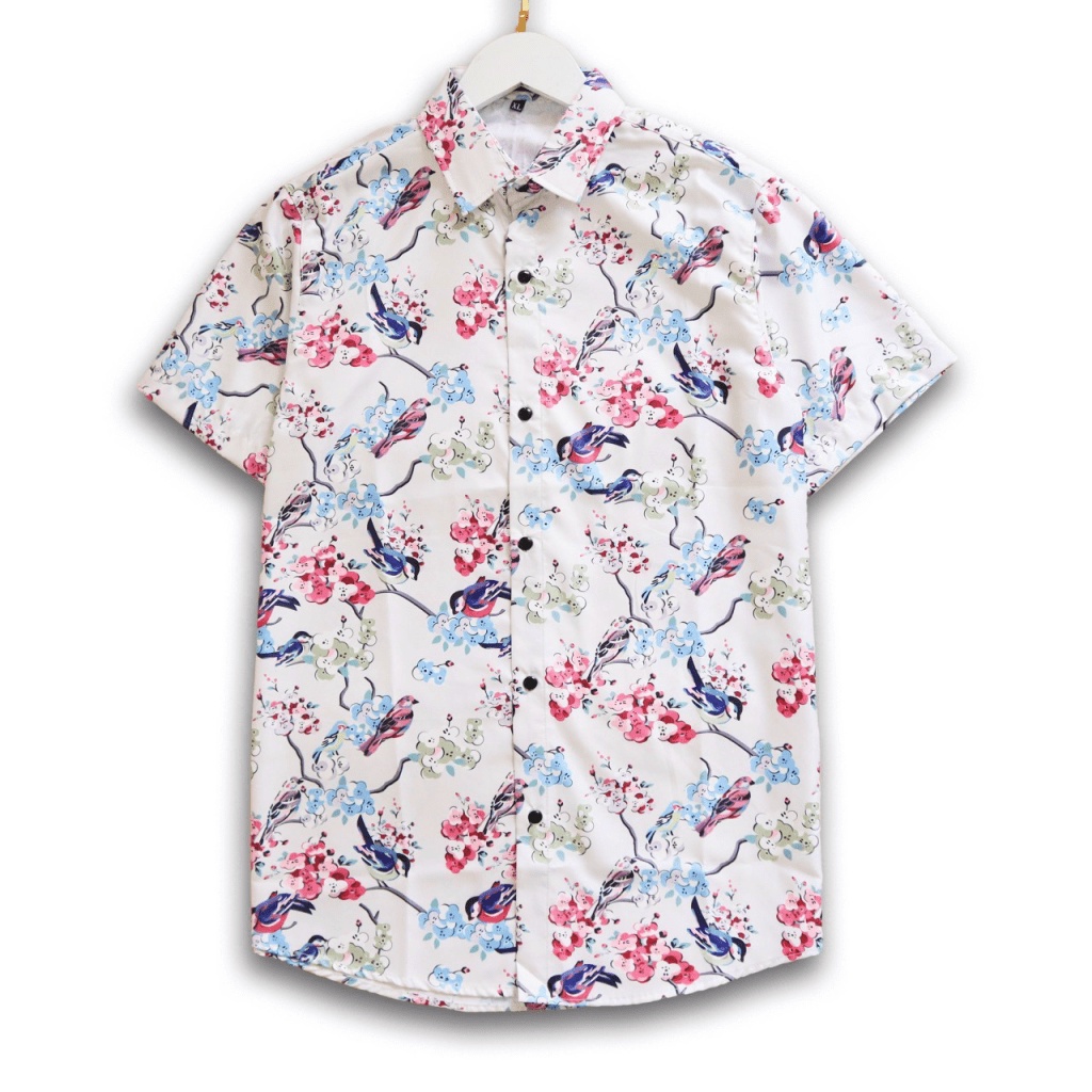 Áo Sơ mi Nam Chất Liệu Lụa Mịn Mát Họa Tiết Nổi Bật Form Rộng Mặc Thoải Mái Thích Hợp Đi Dạo, Đi Chơi [NEW UNISEX]
