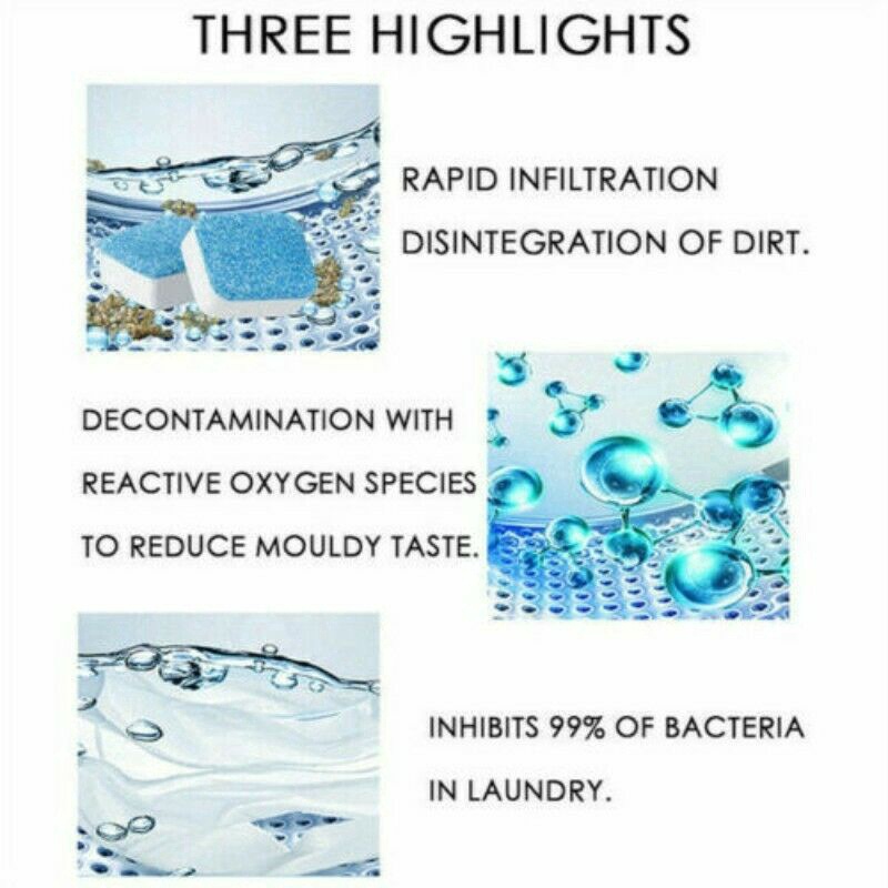 5 / 10 / 10 Viên Sủi Vệ Sinh Máy Giặt