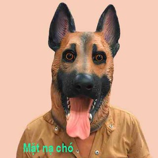 MẶT NẠ CHÓ HÓA TRANG CAO CẤP HALLOWEEN 5 in 1