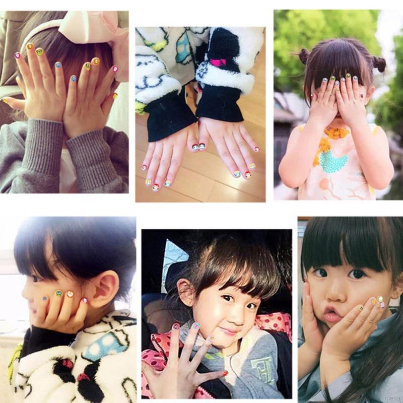 [Hàng mới về] Miếng dán trang trí móng tay họa tiết hoạt hình 3D chống nước dễ thương cho bé gái