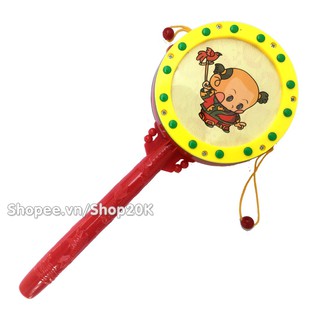Đồ chơi Trống lắc tay cho bé (24cm)