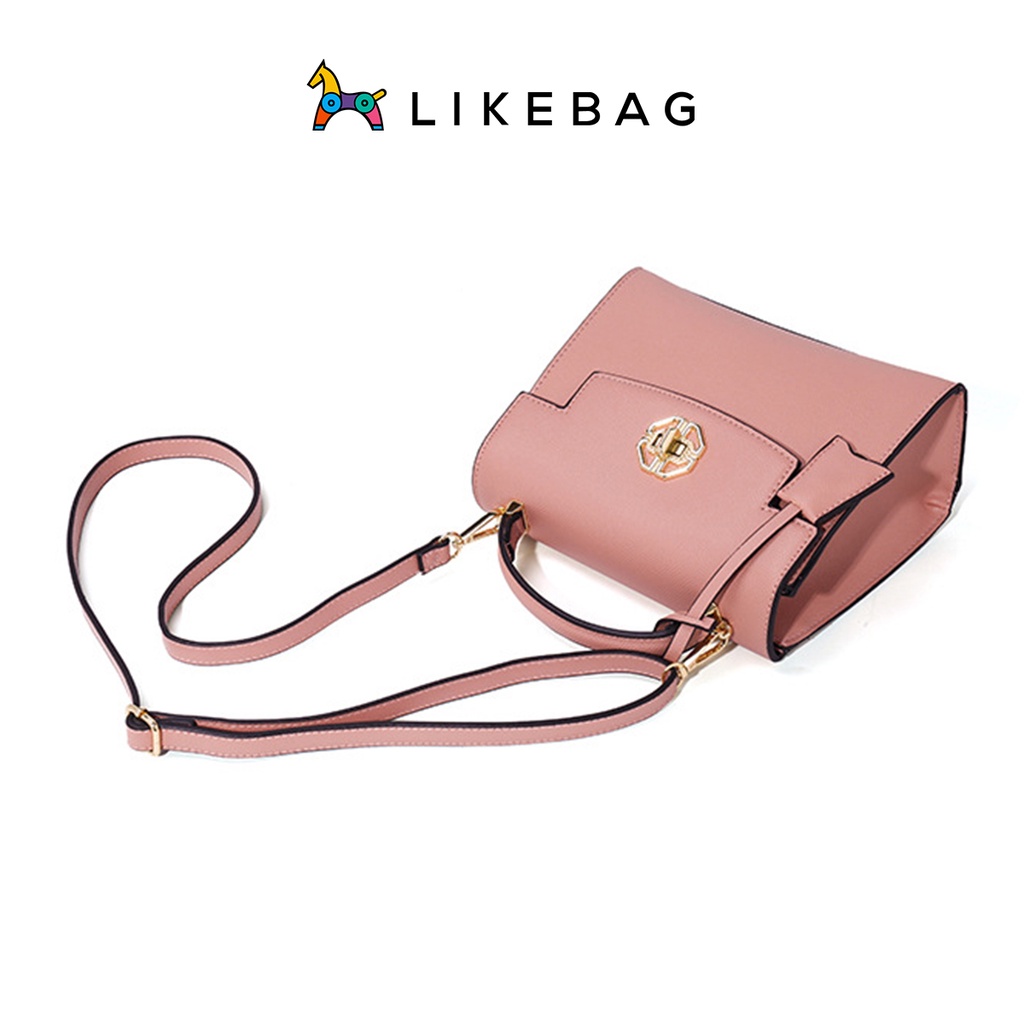 Túi xách nữ đeo chéo LIKEBAG da trơn basic phong cách công sở CJ1001 - LIBAGI