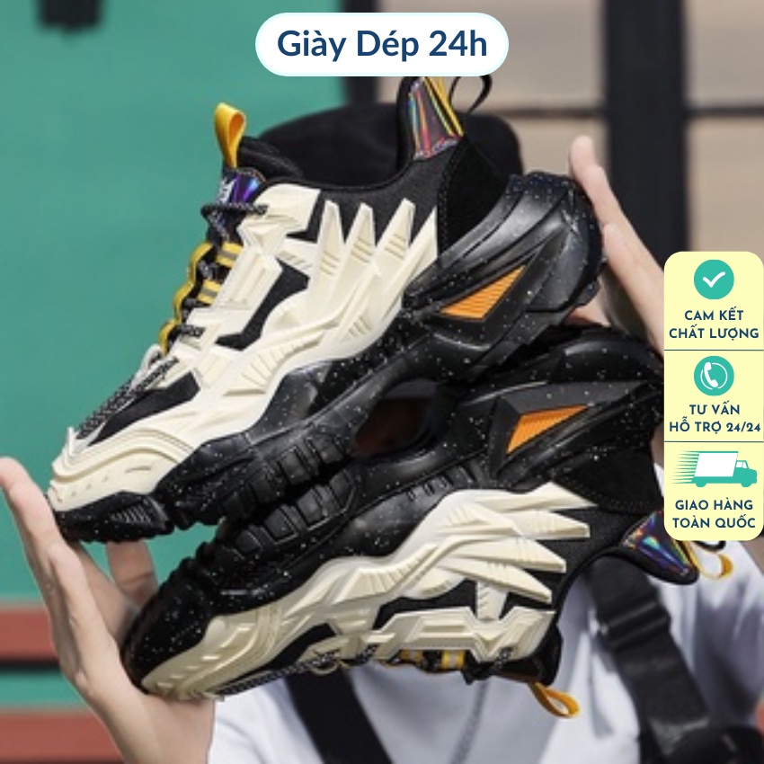 Giày thể thao nam 🔸 SIÊU PHẨM 🔸 sneaker 3D trend 2022 chất liệu phản quang cao cấp, họa tiết 3D cực đẹp.