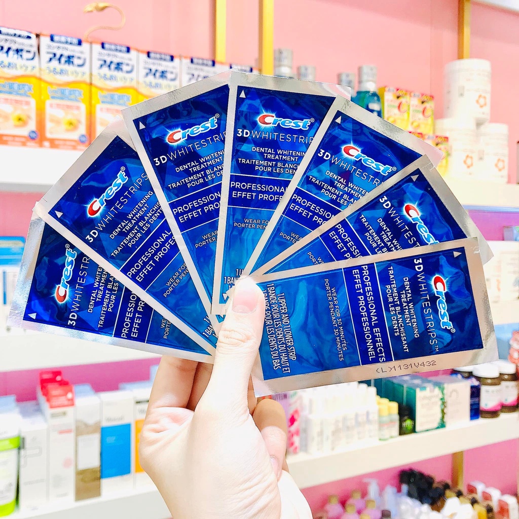 Miếng Dán Trắng Răng Crest 3D Whitestrips Dental Whitening Treatment