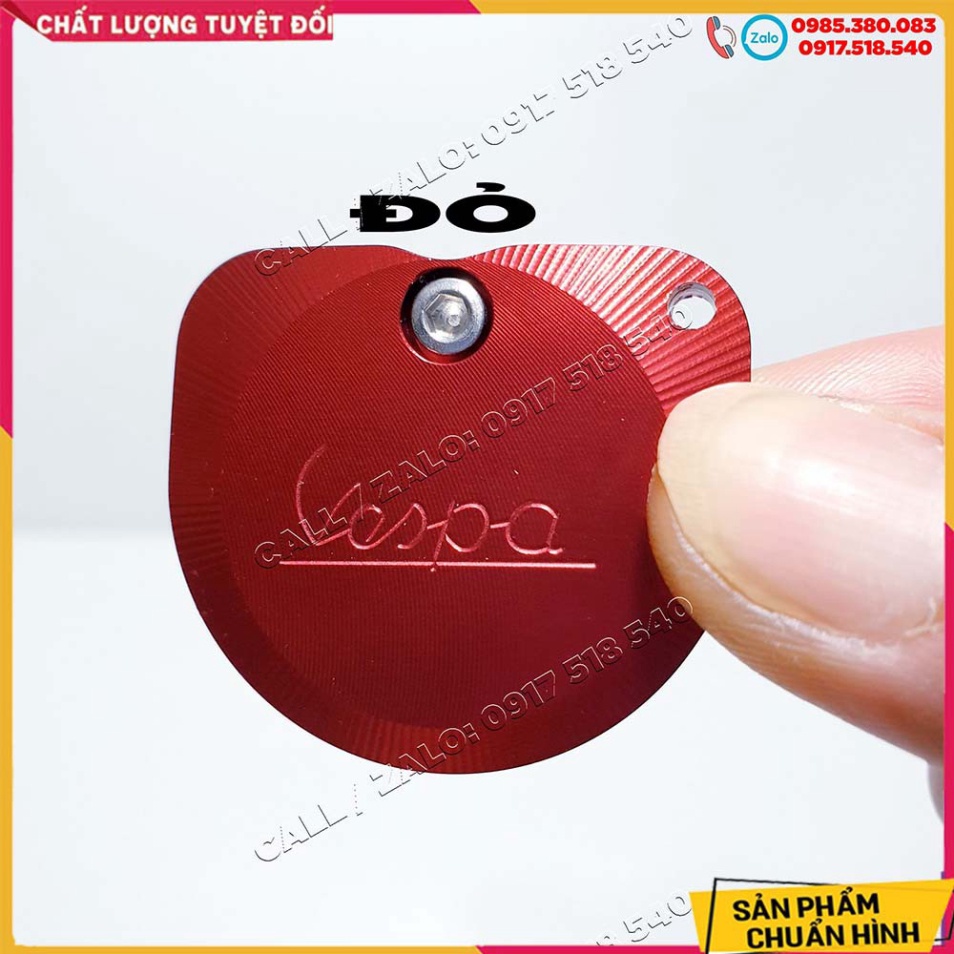 ỐP NHÔM CNC CHÌA KHÓA VESPA , LIBETY - tặng kèm lục giác Ảnh thật Sp