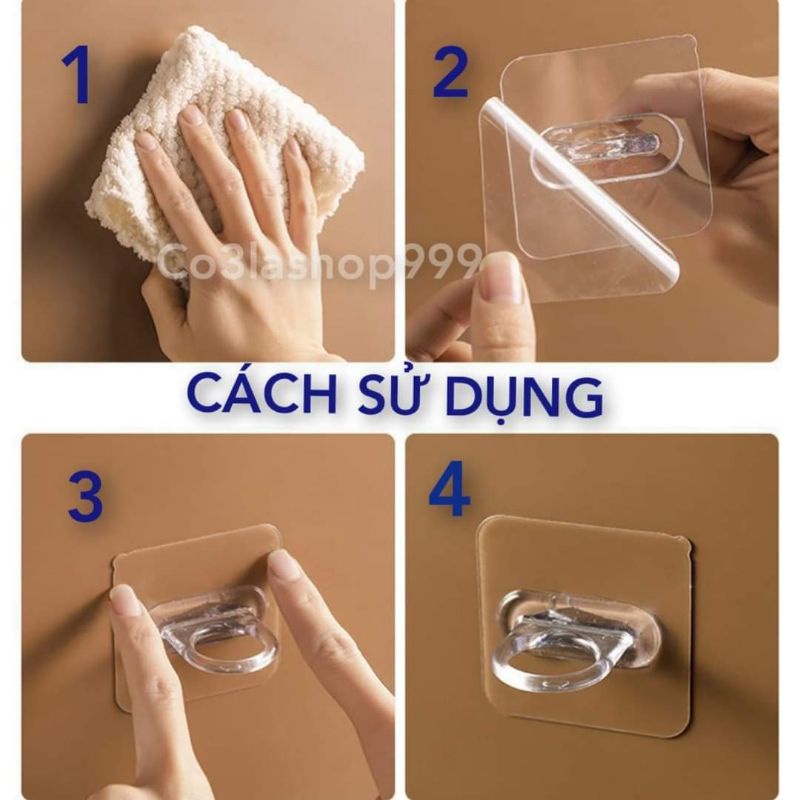 Set 2 Móc lỗ tròn dùng để treo sào đồ, vật dụng gia đình