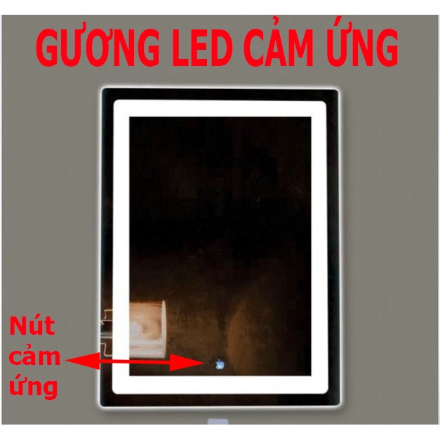 [ GIÁ SỈ] Gương Led CẢM ỨNG TẮT MỞ gương led nhà tắm thông minh ZC1 kích thước 50x70cm
