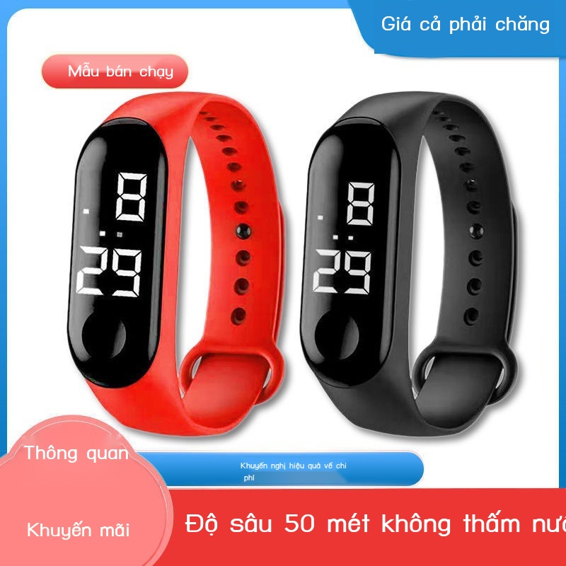 ✙☎Đồng hồ thời trang nam nữ cảm ứng cao cấp sang trọng cho giới trẻ, dây mềm đeo êm tay, mặt số dể dàng xem giờ