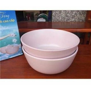 BỘ 2 TÔ SỨ TRÁNG MEN MÀU HỒNG PEAUTER