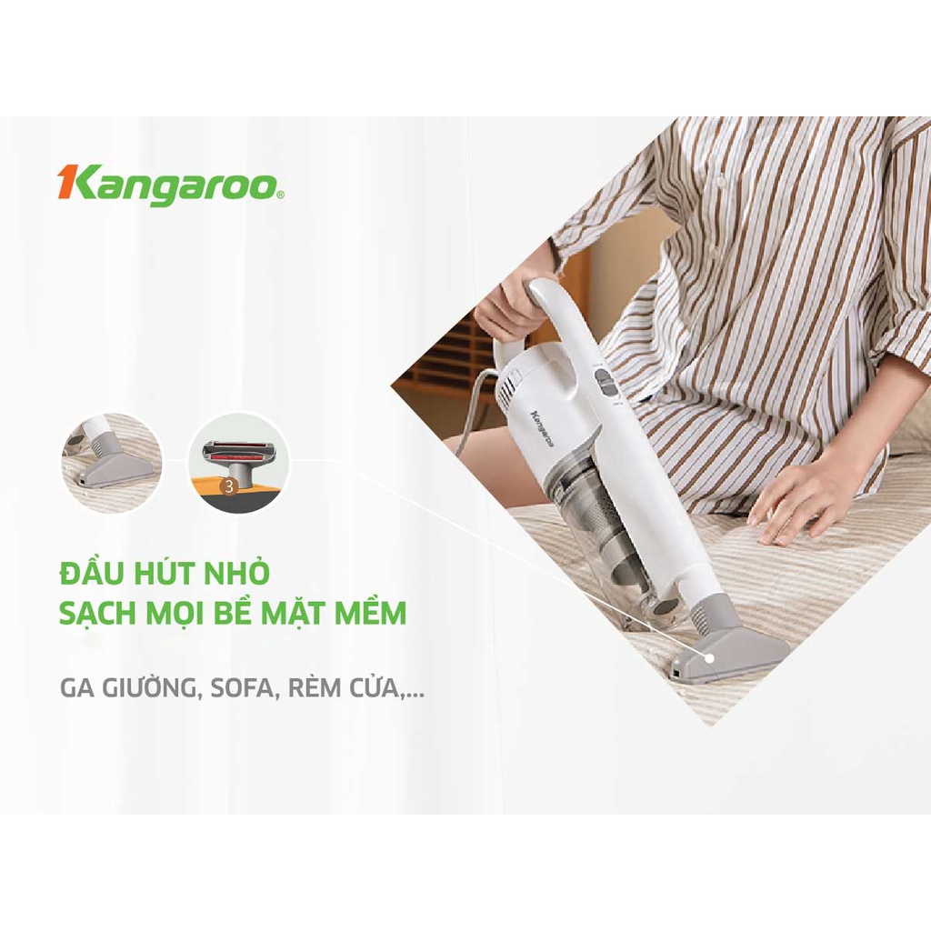 [Mã ELHA22 giảm 6% đơn 300K] Máy hút bụi cầm tay Kangaroo KGRB02 - bảo hành 12 tháng