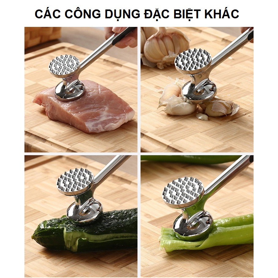 Búa đập thịt, tỏi, gừng, xả ... đa năng DandiHome có lỗ treo tiện lợi, cao cấp-Tiêu chuẩn châu Âu