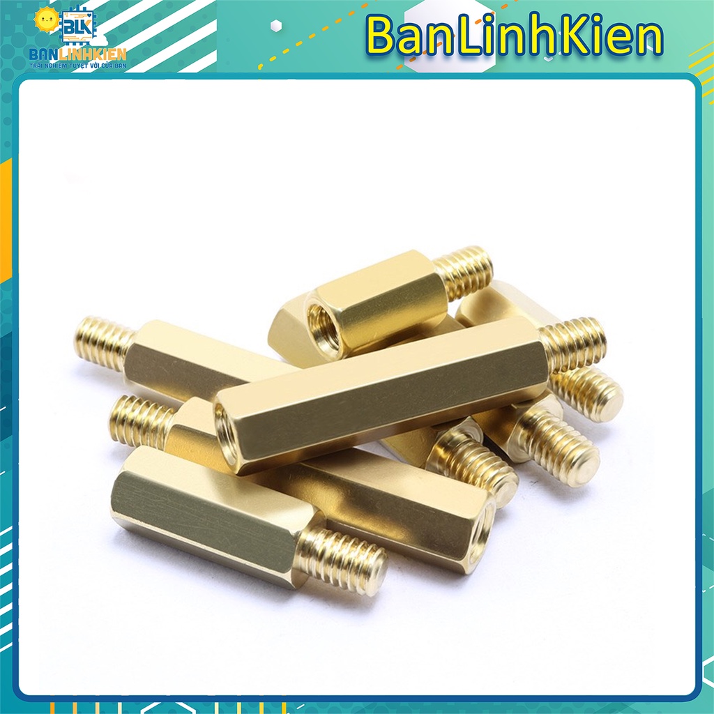 bộ 5 cọc đồng M3 đực cái đầy đủ kích thước | BigBuy360 - bigbuy360.vn