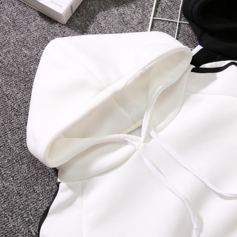 Áo hoodie màu trơn dáng rộng