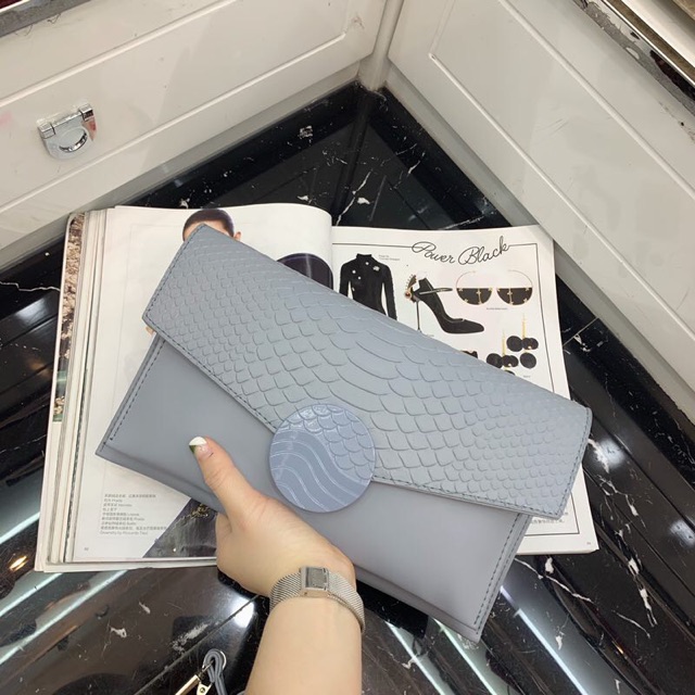 Clutch ví nữ khoá tròn vảy cá - bán sỉ