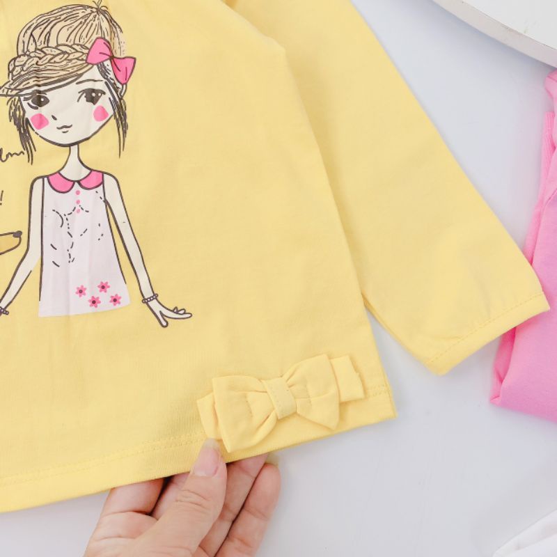 22-33kg áo thu đông dài tay size đại cho bé gái lớn, chất liệu cotton HÀNG LOẠI 1