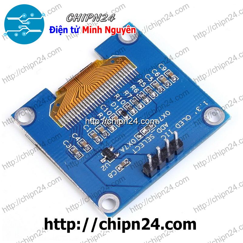 Màn hình LCD OLED 1.3 inch Trắng giao tiếp i2c