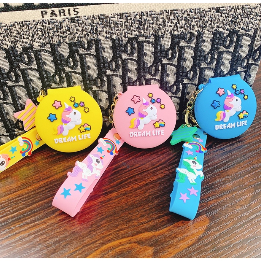 Móc Khóa Hình Kỳ Lân Có Gương 2in1 Siêu Tiện Dụng - Dumi Shop