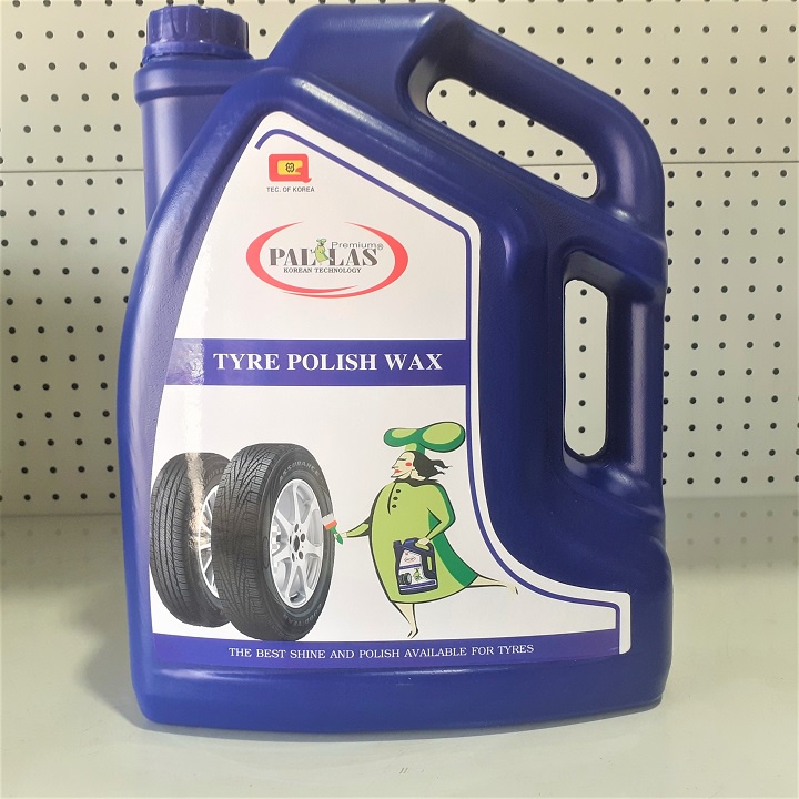 Wax bóng vỏ ( lốp ) xe ô tô - xe máy Pallas - Trung Niên _ bình 6 lít _ hàng chính hãng _ công nghệ Korea