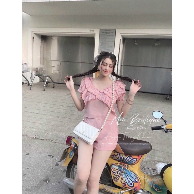 SET ÁO VIỀN BÈO QUẦN SHORT SIÊU HOT ( KÈM HÌNH THẬT + CÓ SẴN )