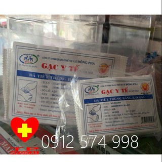 Gạc y tế tiệt trùng Đông Pha 5x6/8x9cm (Gói 10 miếng)