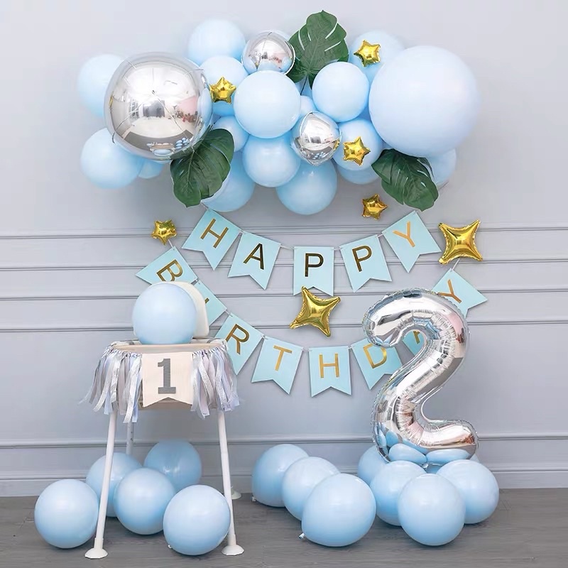 ( Siêu Rẻ - Siêu đẹp) Dây cờ chữ Happy Birthday ánh kim treo sinh nhậtcao 20cm