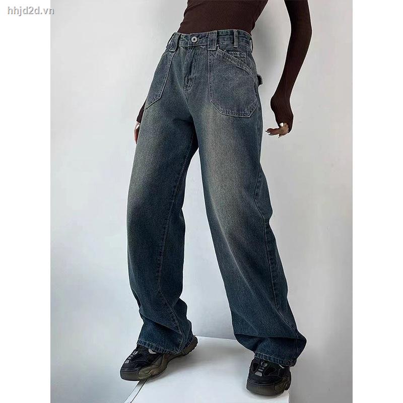 Quần Yếm Jeans Lưng Cao Dáng Ôm Cài Khóa Phong Cách Nhật Bản Anjitt2022