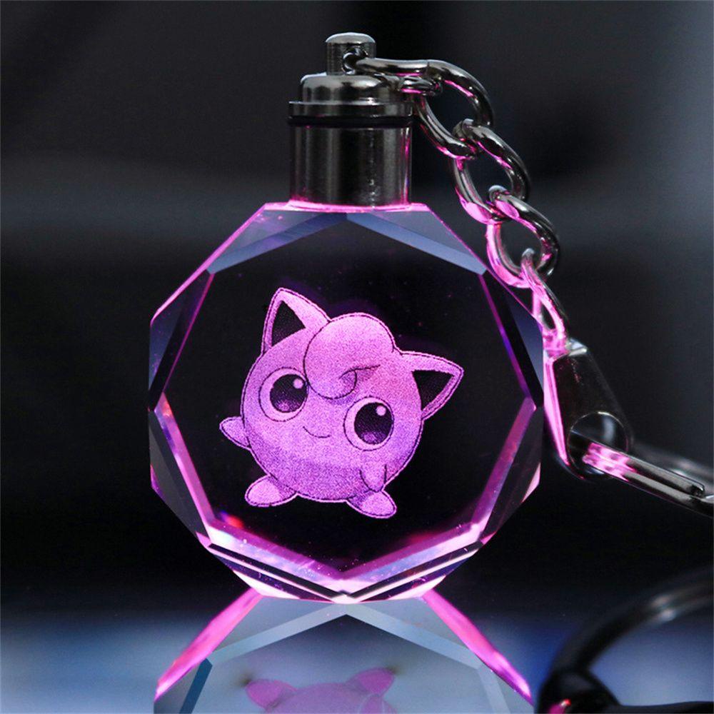 LANFY Móc Khóa Hình Pokemon Phát Sáng Dễ Thương