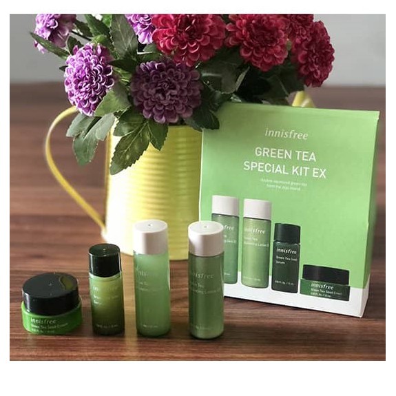 Bộ dưỡng da trà xanh mini Innisfree Green Tea Special Kit 4 in 1