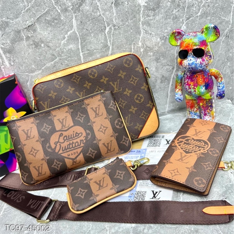 Túi đeo chéo nam nữ L.V DA PU có bảo hành fullbox +BILL hot nhất 2022