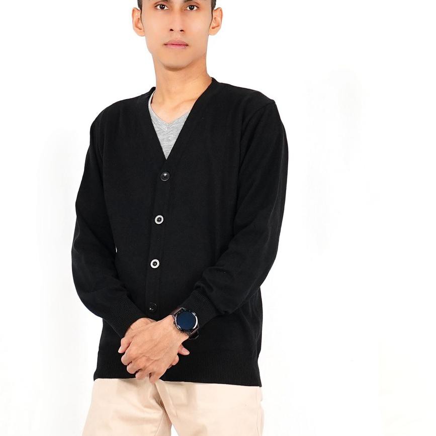 Áo Cardigan dệt kim cổ chữ V thời trang Hàn Quốc cho nam | BigBuy360 - bigbuy360.vn