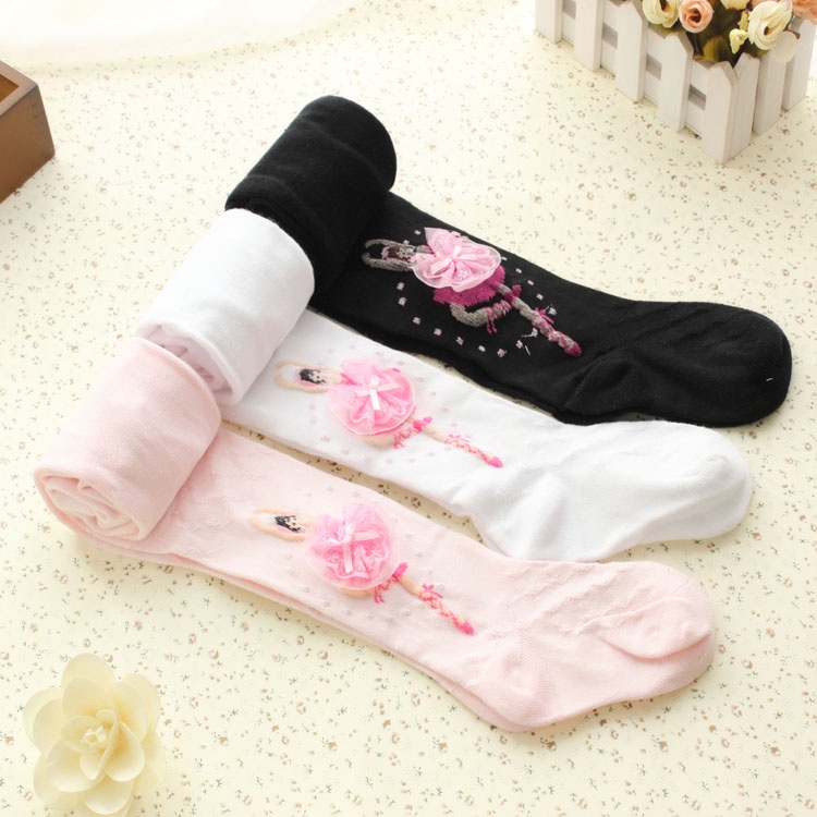 Quần Tất Múa Ballet Bằng Cotton Co Giãn Dành Cho Bé Gái 1 Đến 9 Tuổi