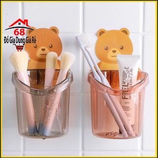 Cốc đựng bàn chải, kem đánh răng đồ dùng tiện ích hình gấu