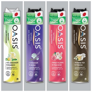 Xịt phòng OASIS Natural 320ml Hương thơm từ thiên nhiên