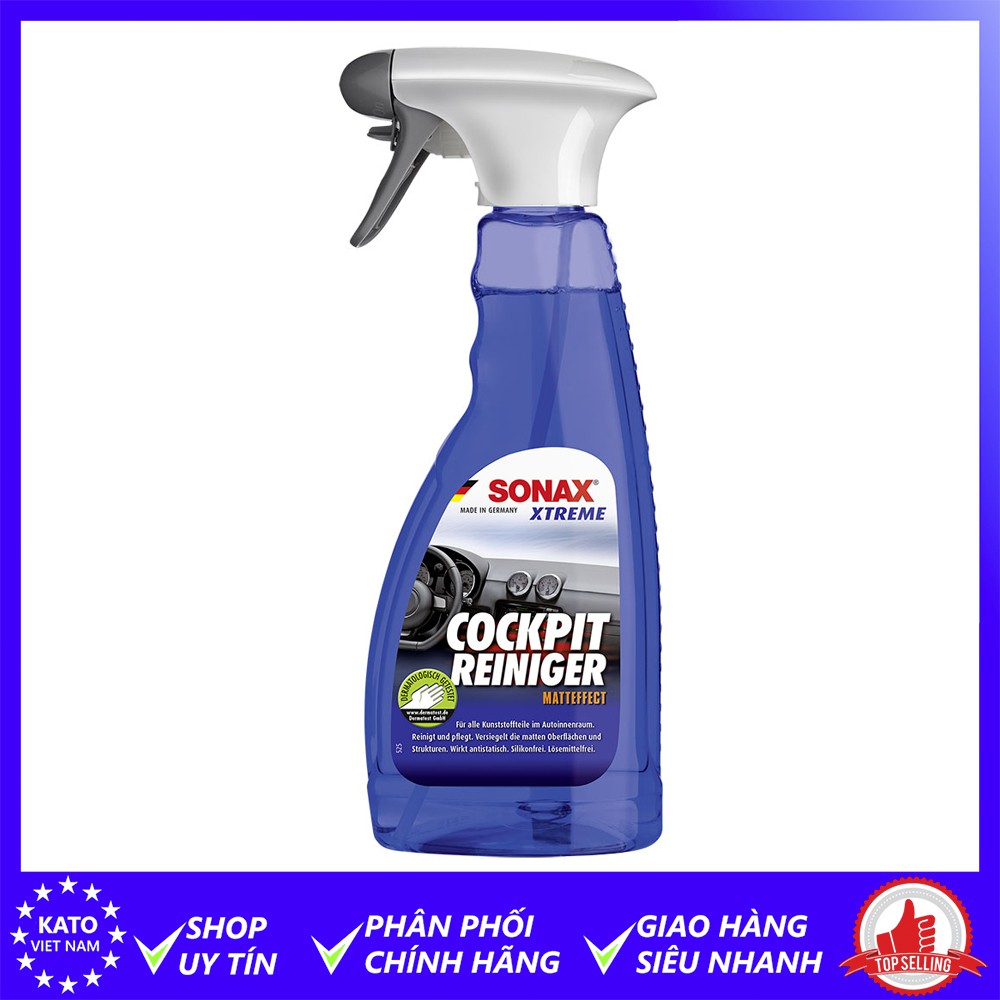 Vệ Sinh Và Bảo Dưỡng Nhựa Nội Thất Ô Tô Sonax Xtreme Cockpit Cleaner 500ml