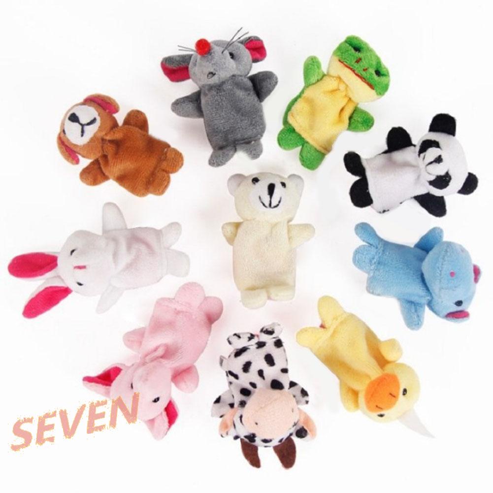 Set 10 Con Rối Ngón Tay Hình Động Vật Hoạt Hình 22-zz Cho Trẻ Em