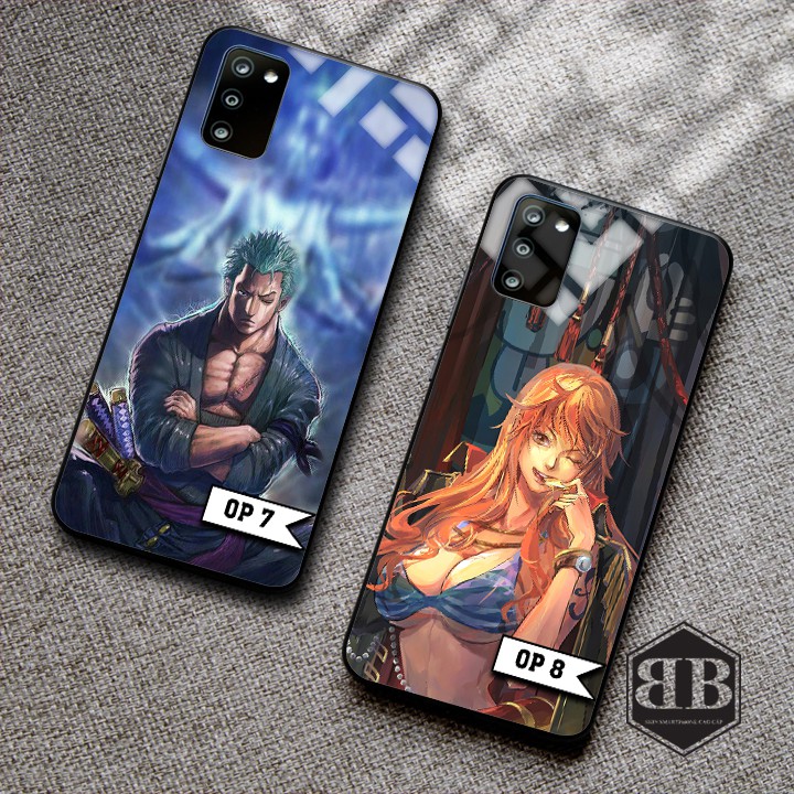 Ốp lưng kính cường lực Samsung Galaxy A02s hình one piece