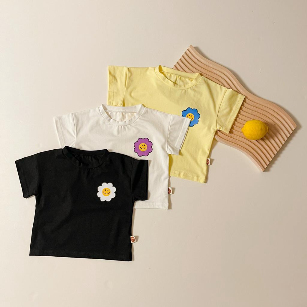 Set Áo Thun Tay Ngắn &amp; Quần Short Caro Cho Bé Trai &amp; Gái