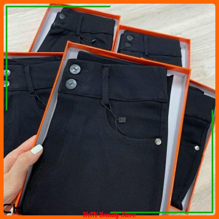 QUẦN LEGGING ĐEN CẠP CAO GEN BỤNG LÊN DÁNG - Chất Umi Hàn - Kèm Hộp Xinh | BigBuy360 - bigbuy360.vn